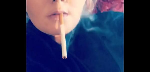  Smoking & fucking myself